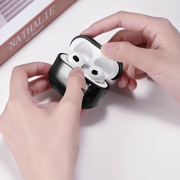 Housse en cuir pour AirPods 3 - The CasePods Third - - ecouteur - Cadeau, Noël, Anniversaire, Original - Atelier Atypique
