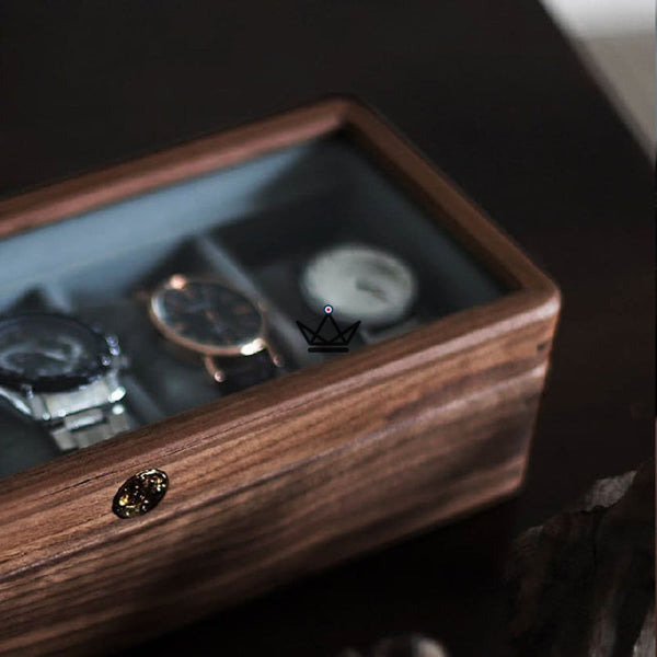 Coffret de rangement pour montre de luxe - Custodia Temporum - - Remontoirs - Cadeau, Noël, Anniversaire, Original - Atelier Atypique