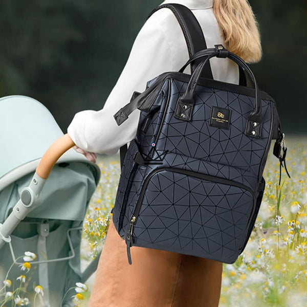 Sac à dos de Maternité / à langer - GEOMETRIX - - sac de maternité - Cadeau, Noël, Anniversaire, Original - Atelier Atypique