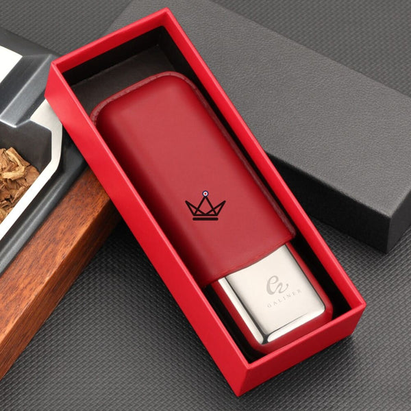 Etui de voyage cuir Savoy Elite - 2 cigares - - etui cigare - Cadeau, Noël, Anniversaire, Original - Atelier Atypique