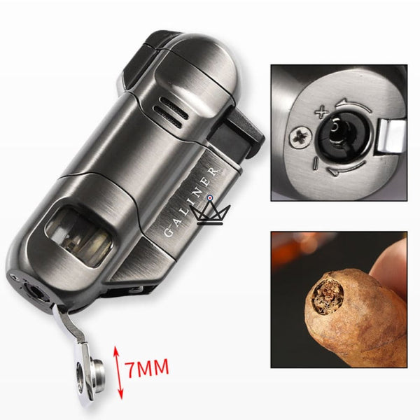 Pack briquet torche et Coupe-cigare - Incendium - - coffret cigare - Cadeau, Noël, Anniversaire, Original - Atelier Atypique