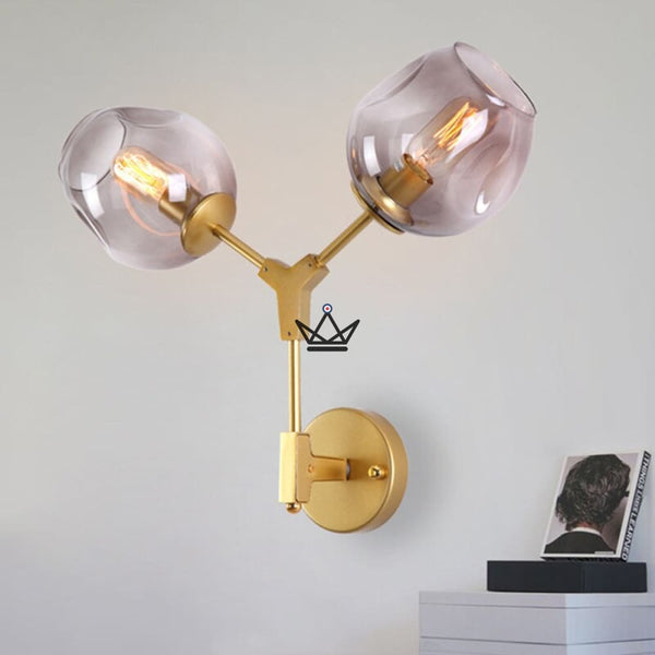 Industriële wandlamp — Branching Bubble, Of / Transparant