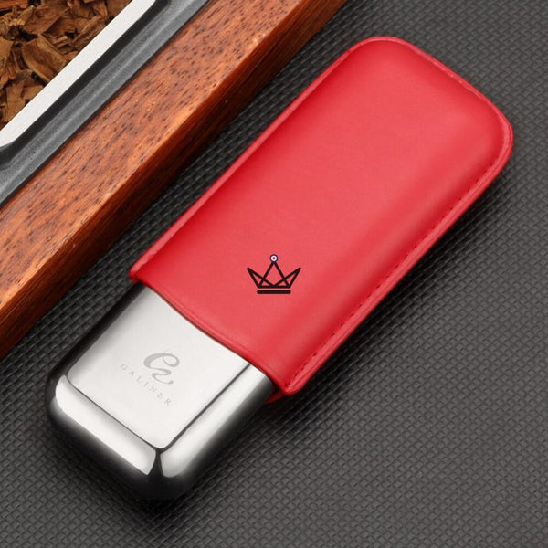 Etui de voyage cuir Savoy Elite - 2 cigares - - etui cigare - Cadeau, Noël, Anniversaire, Original - Atelier Atypique