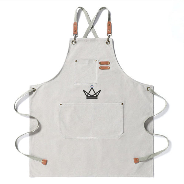 Tablier en toile vintage - WEEYI BARISTA - - Tablier de cuisine - Cadeau, Noël, Anniversaire, Original - Atelier Atypique