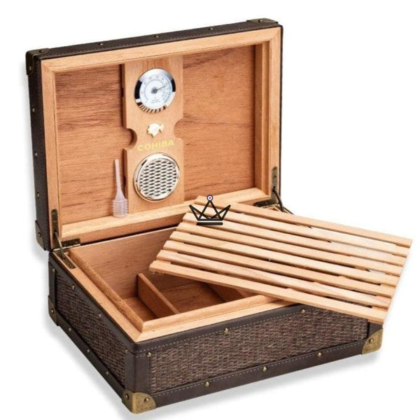 Cave à Cigares - COHIBA ROTIN original vintage voyage bois cadeau anniversaire interieurs