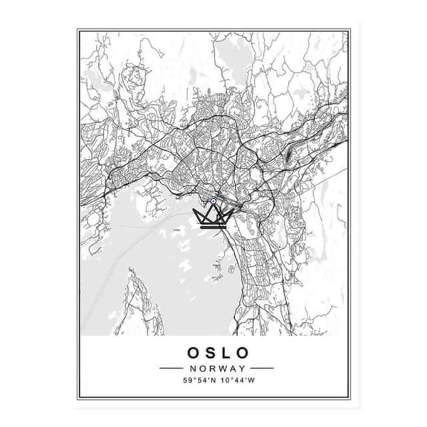 Affiches cartes de villes - Atelier Atypique