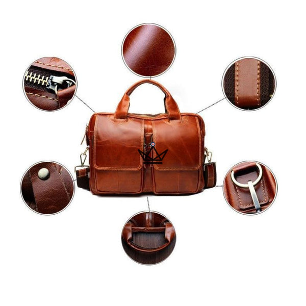 Sacoche en cuir vintage - Le NINO - Atelier Atypique