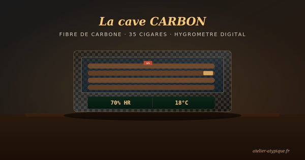 La cave CARBON : quand la fibre de carbone révolutionne la conservation des cigares