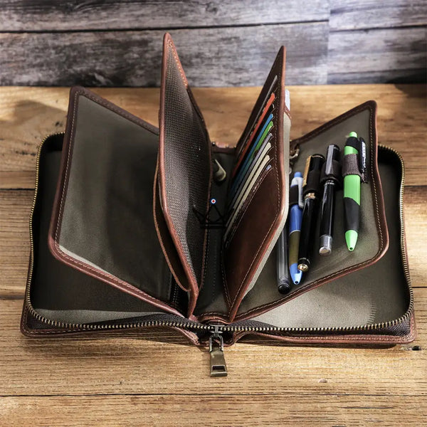 Luxury Leather Organizer - Traveler Clutch (customizable)