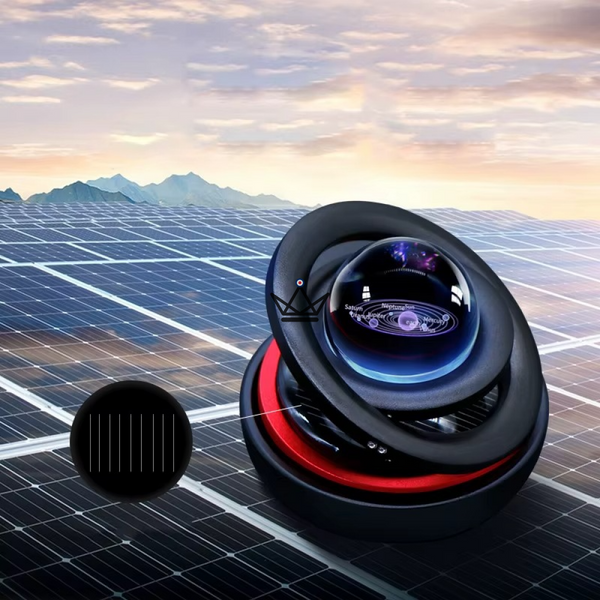 Magnetisch zonnestelsel op zonne-energie, roterende ringen - HELIA