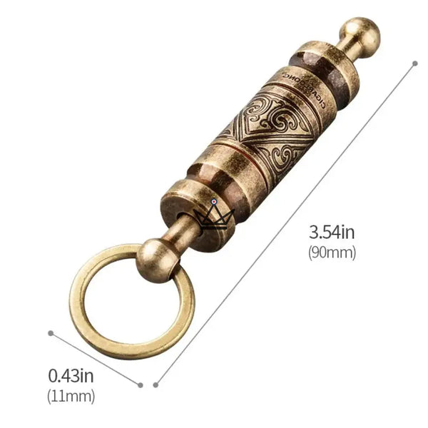 Geciseleerde sleutelhanger-sigarenknipper met verwisselbare koppen - TALISMAN