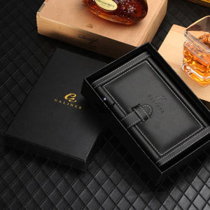 Étui à Cigares HUTCH — Cuir Vache & Cèdre, 4 Cigares, 21,5 × 15,2 × 4,2 cm - ["maj-desc"] - Etui à cigare Out - Cadeau, Noël, Anniversaire, Original, Fête des pères, fête des mères - Atelier Atypique