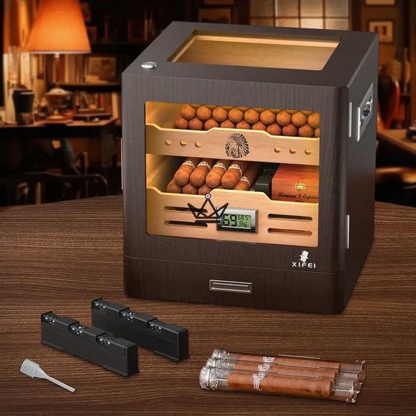 Luxury cedar cigar humidor – Dominion Legacy