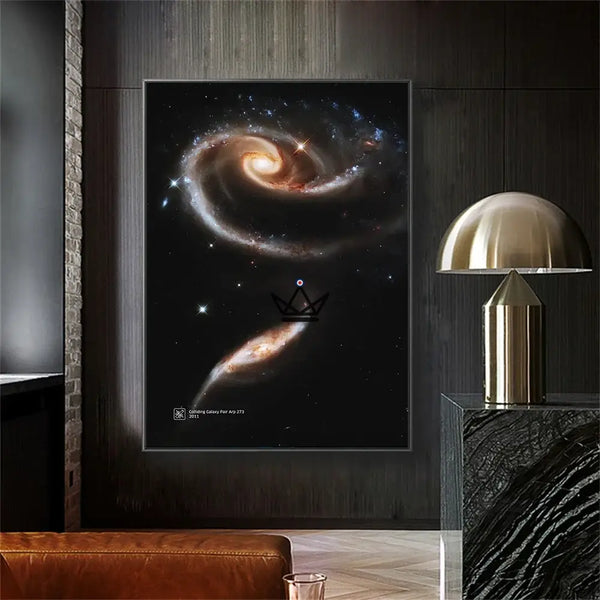 Poster van nevel en sterrenstelsel op canvas, 17 visuals - NEBULA