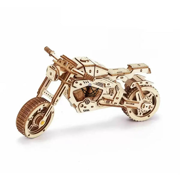 Puzzle 3D bois maquette moto trail à construire - MISTRAL
