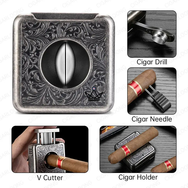 4-in-1 Deluxe Cigar Cutter – Empire Edition