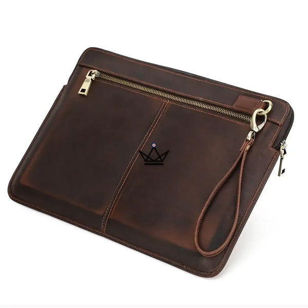Housse en cuir personnalisable pour MacBook AIR & PRO - Voyageur Centurion