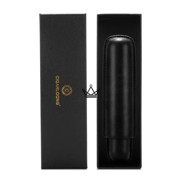 Étui à cigare individuel en cuir de vachette télescopique - SOLITAIRE - ["maj-desc","maj-filtre"] - etui cigare - Cadeau, Noël, Anniversaire, Original, Fête des pères, fête des mères - Atelier Atypique