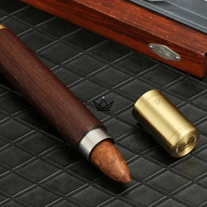 Tube à cigare - Aurora Wood -  - etui - Cadeau, Noël, Anniversaire, Original, Fête des pères, fête des mères - Atelier Atypique