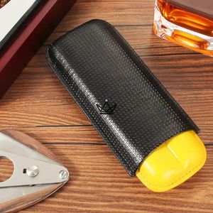 Etui à cigare de voyage en cuir - DUALGRID - [] -  - Cadeau, Noël, Anniversaire, Original, Fête des pères, fête des mères - Atelier Atypique