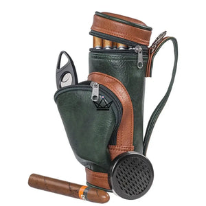 Étui de voyage 8 cigares en forme de sac de golf - FAIRWAY - ["maj-desc","maj-filtre"] - etui cigare - Cadeau, Noël, Anniversaire, Original, Fête des pères, fête des mères - Atelier Atypique