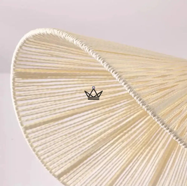 Suspension FOLIA — Rotin Tressé Main, Forme Feuille