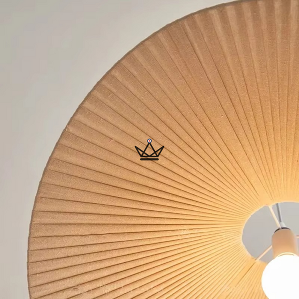 Suspension Verti Wabi — lustre design 60 & 80 cm | Blanc,  Beige, Lin