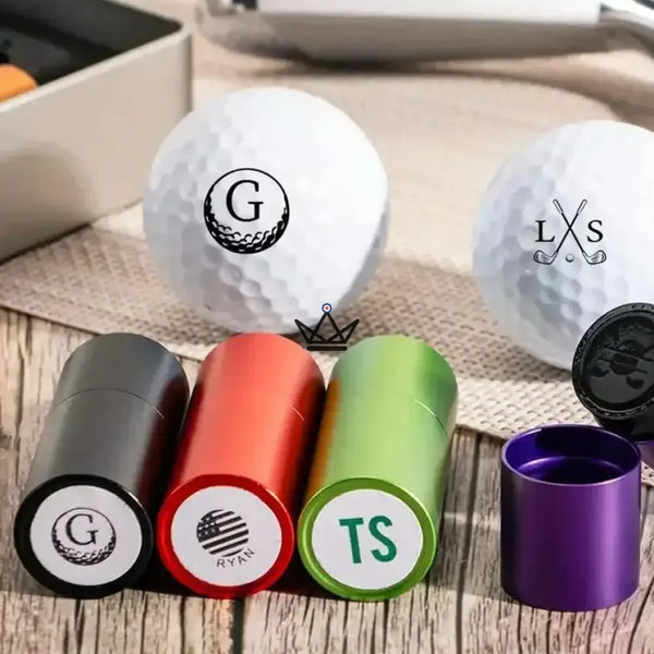Tampon pour balles de golf personnalisable, monogramme ou logo — PAR – 8/12