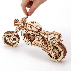 Puzzle 3D bois maquette moto trail à construire - MISTRAL - ["maj-filtre","Objets Scientifiques"] - Objets Scientifiques - Cadeau, Noël, Anniversaire, Original, Fête des pères, fête des mères - Atelier Atypique