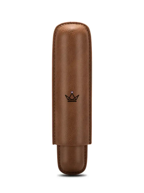 Étui à cigare individuel en cuir de vachette télescopique - SOLITAIRE - ["maj-desc","maj-filtre"] - etui cigare - Cadeau, Noël, Anniversaire, Original, Fête des pères, fête des mères - Atelier Atypique