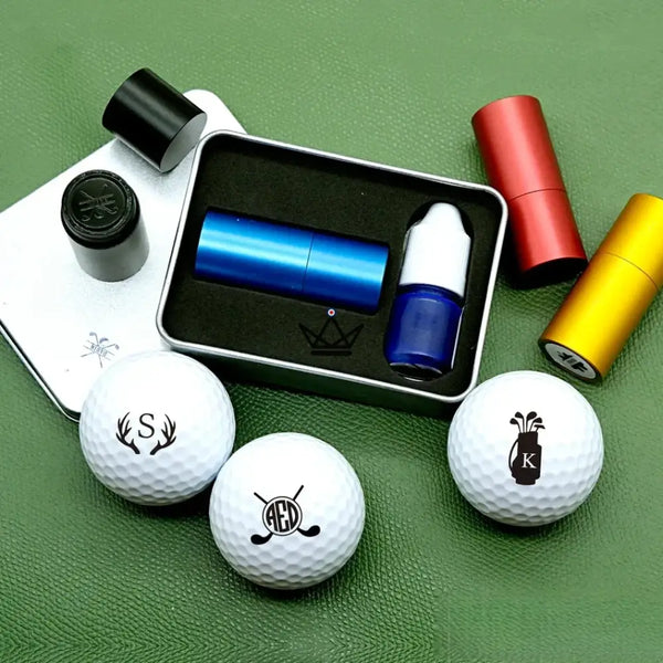 Tampon pour balles de golf personnalisable, monogramme ou logo — PAR – 9/12
