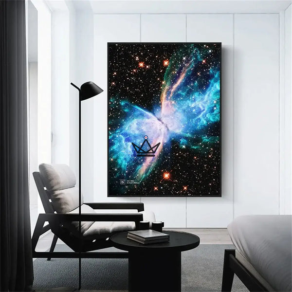Poster van nevel en sterrenstelsel op canvas, 17 visuals - NEBULA