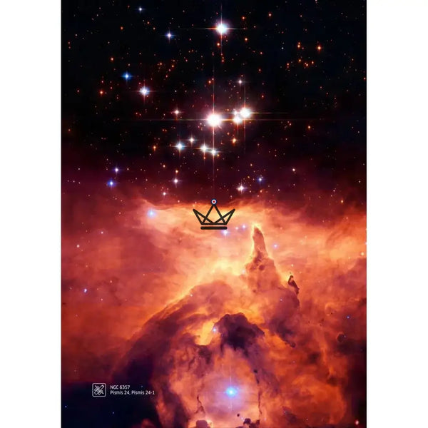 Poster van nevel en sterrenstelsel op canvas, 17 visuals - NEBULA