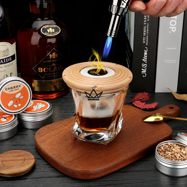 Cocktail-rookset voor gerookte aroma's — SMOKER, Adelaar / Beuken (licht hout)