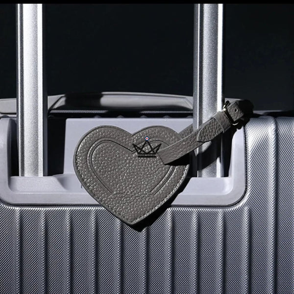 Étiquette Bagage Cuir personnalisable – Voyageur Crest