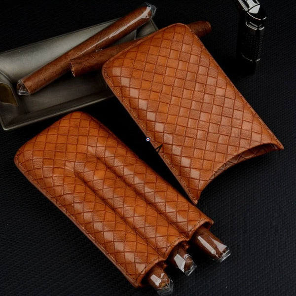 Leather cigar case - GRID Optimus