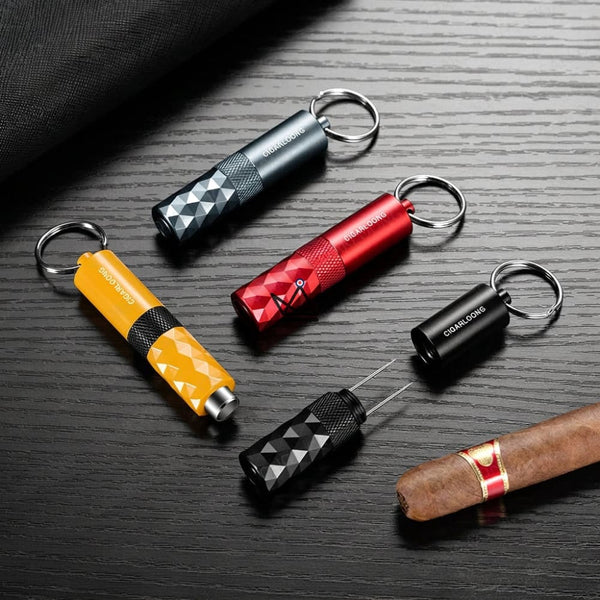 Sleutelhanger sigaarboor met diamantfacetten, 5 kleuren — FACETTE
