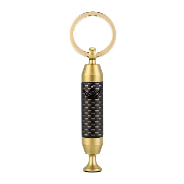 Gouden 2-in-1 sigarenboor sleutelhanger met naald — SCEPTRE – 8/9