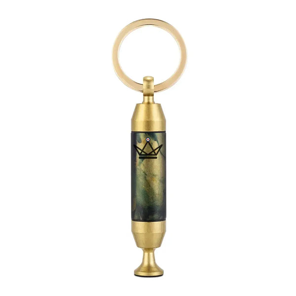 Gouden 2-in-1 sigarenboor sleutelhanger met naald — SCEPTRE – 9/9