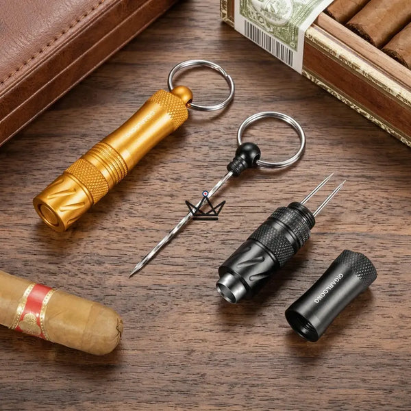 Perce-cigare porte-clés 3-en-1 avec aiguille cachée — VIGIE – 9/20