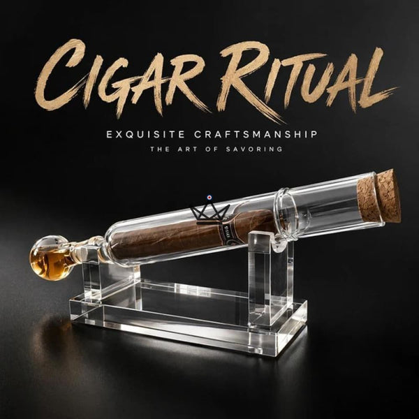 Infuseur à Cigare Tube Verre Soufflé Spiritueux - INFUSIO RITUAL