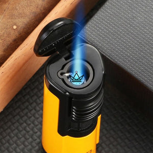 Briquet Chalumeau TUBY Elite — 1 Torche, Poinçon Intégré, Rechargeable | Coffret Collection - ["maj-filtre"] - Briquet Out - Cadeau, Noël, Anniversaire, Original, Fête des pères, fête des mères - Atelier Atypique