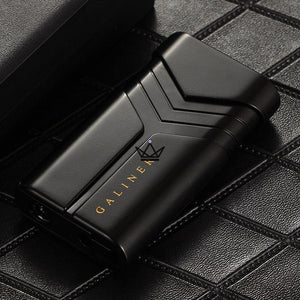 Briquet Chalumeau INFERNO — 2 Jets Coupe-Vent, Poinçon 8 mm | Coffret Collection - ["maj-filtre"] - briquet - Cadeau, Noël, Anniversaire, Original, Fête des pères, fête des mères - Atelier Atypique