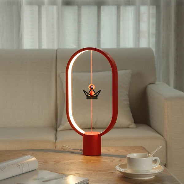 Lampe à interrupteur - SUSPENDU magnétique design rouge