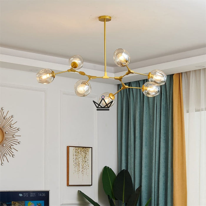 Lustre plafonnier industriel articulé - Branching Bubble Style