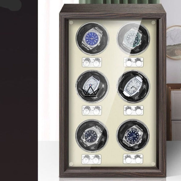 Remontoir pour montres automatiques 4 à 6 emplacements - Ebony Luxe - Atelier Atypique