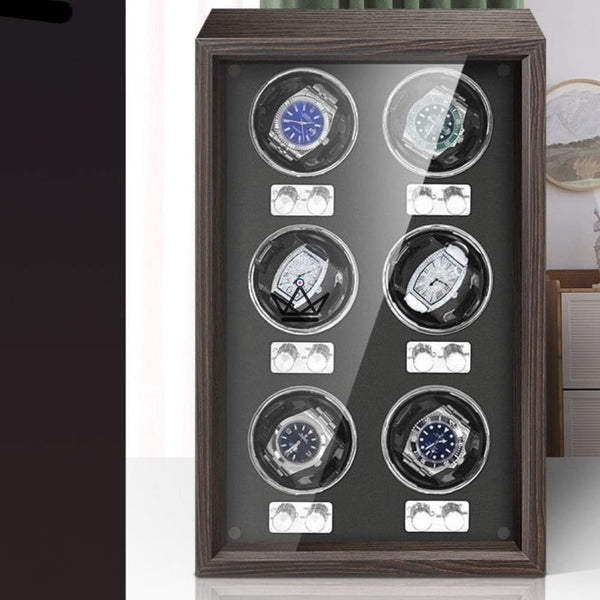 Remontoir pour montres automatiques 4 à 6 emplacements - Ebony Luxe - Atelier Atypique