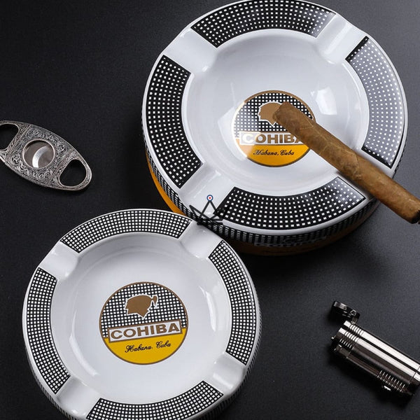 CENDRIER À CIGARES - GRUNDS céramique grande taille cohiba luxe cadeau homme fumeur fete des peres moyen taille