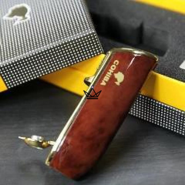 Briquet Chalumeau COHIBA - 3 Torches HOUDINI cigare bordeau