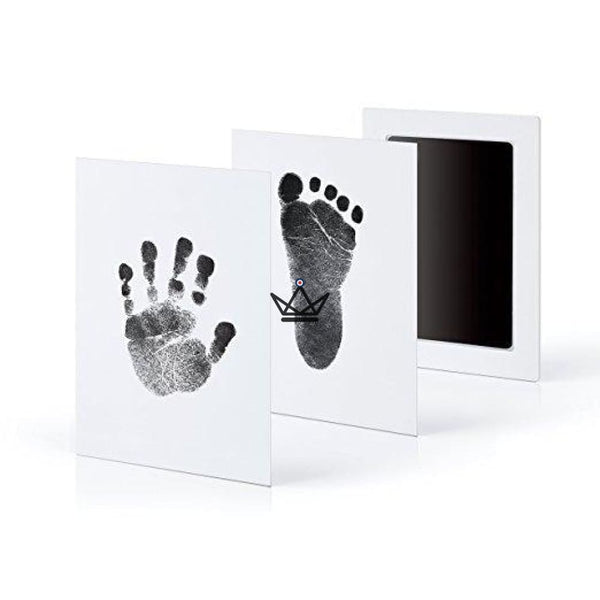 BABY PRINT - Kit d'impression d'empreintes de pieds et mains pour bébé noir